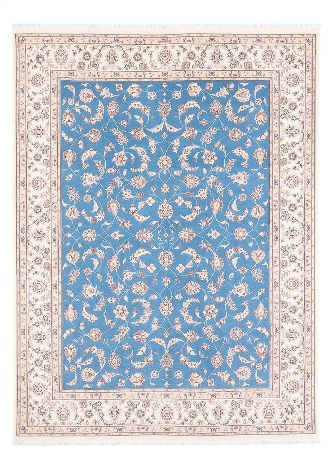 Perser Rug - Nain - Premium - 210 x 151 cm - blue