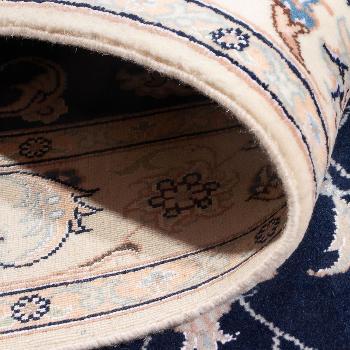 Perser Rug - Nain - Premium - 120 x 81 cm - dark blue