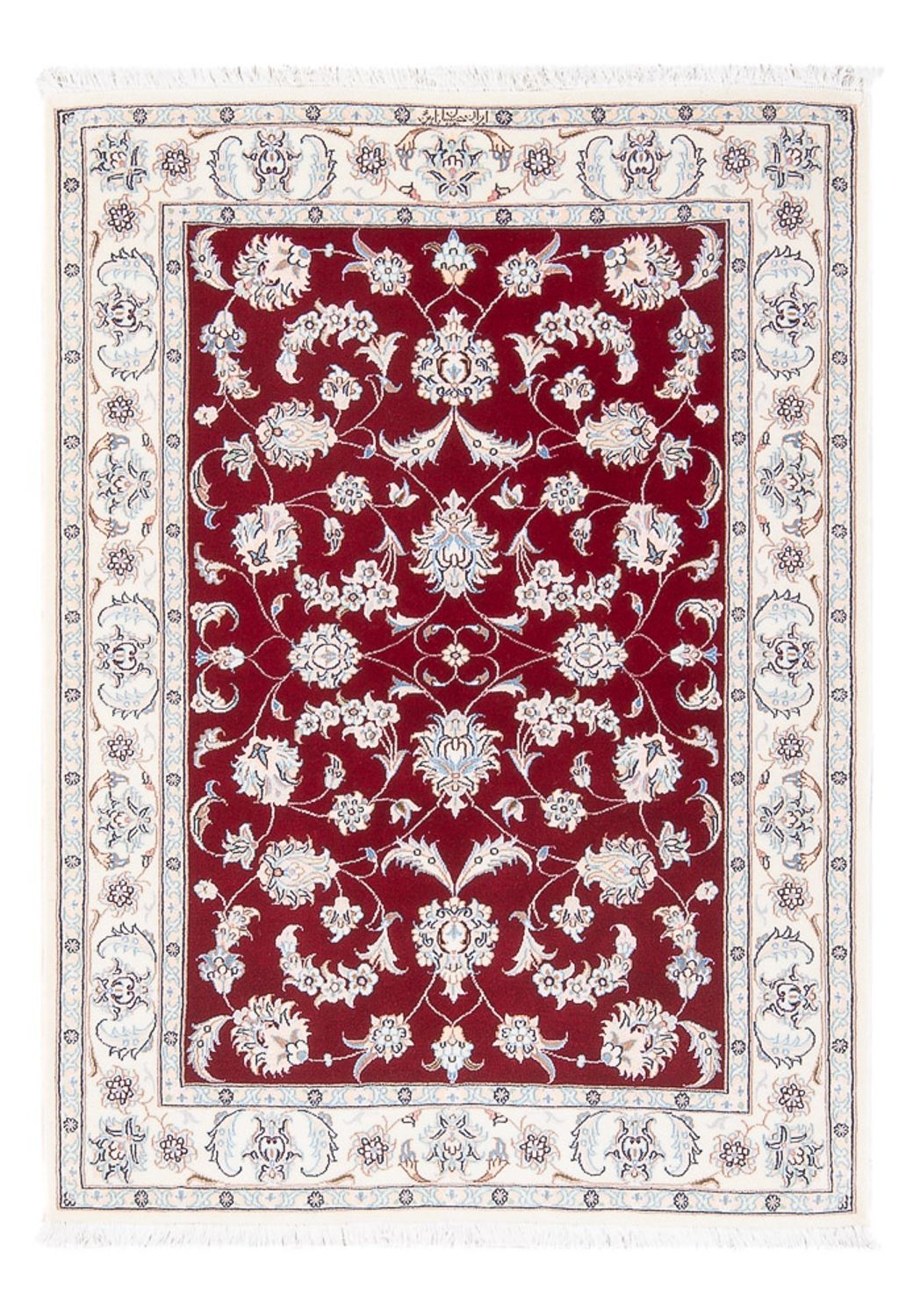 Perser Rug - Nain - Premium - 122 x 82 cm - red