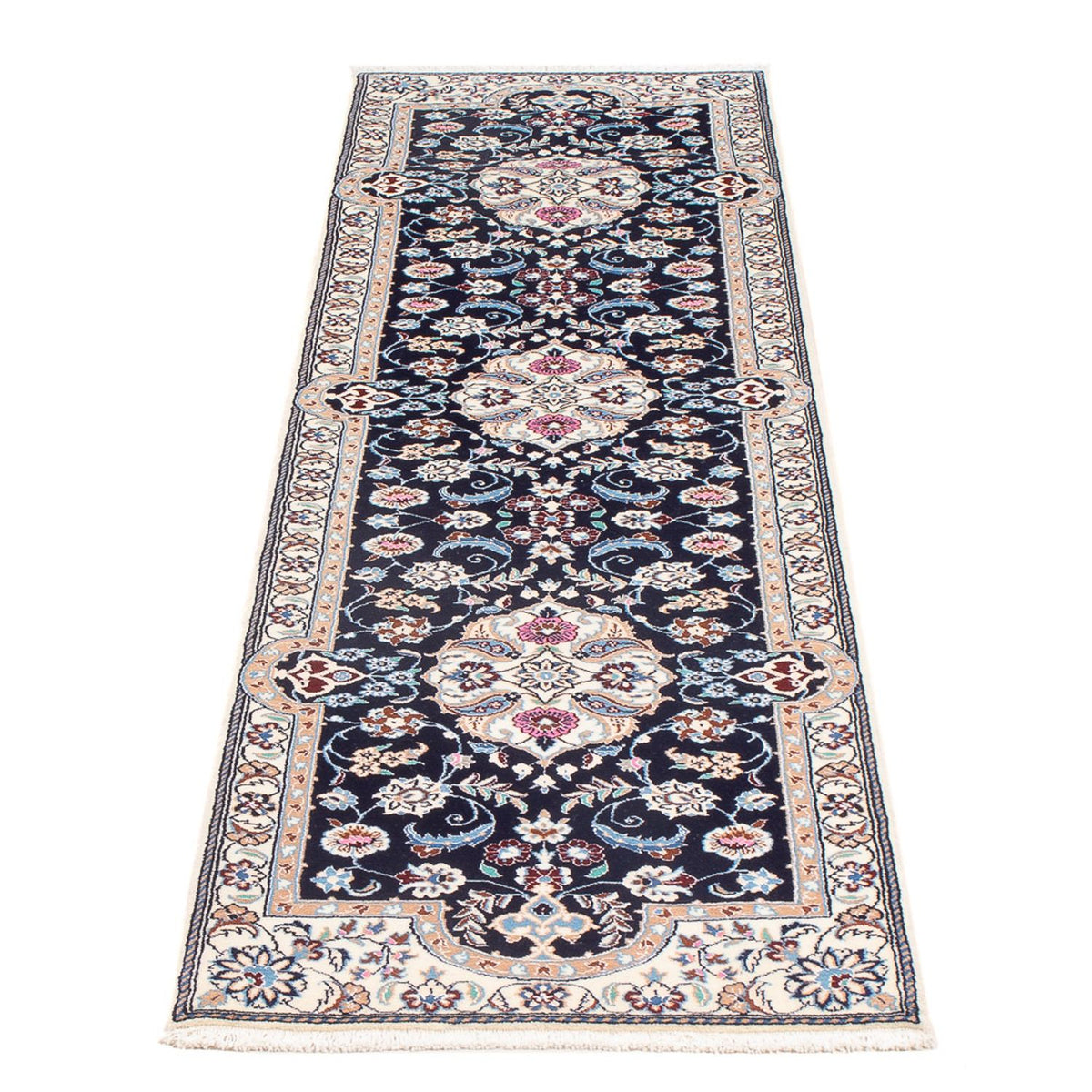 Runner Perser Rug - Nain - Premium - 197 x 48 cm - dark blue