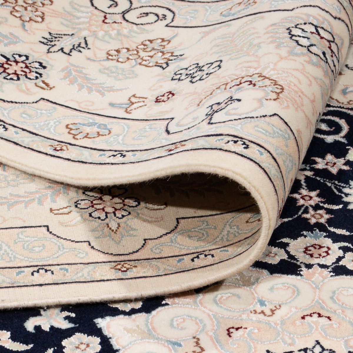 Perser Rug - Nain - 263 x 245 cm - dark blue