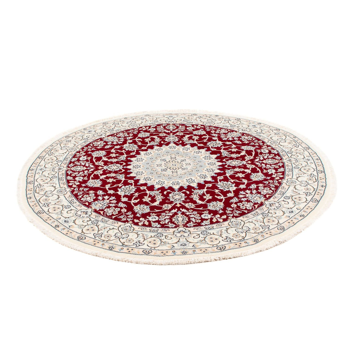 Perser Rug - Nain - Premium round  - 150 x 150 cm - red