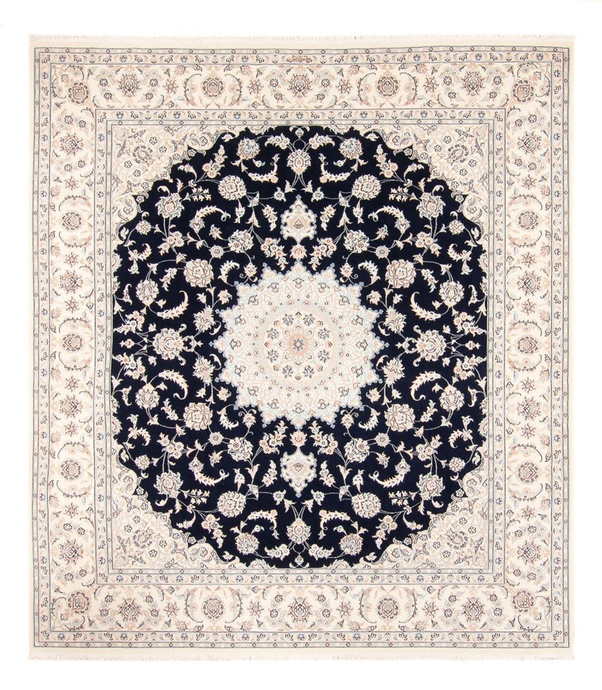 Perser Rug - Nain - 261 x 223 cm - dark blue