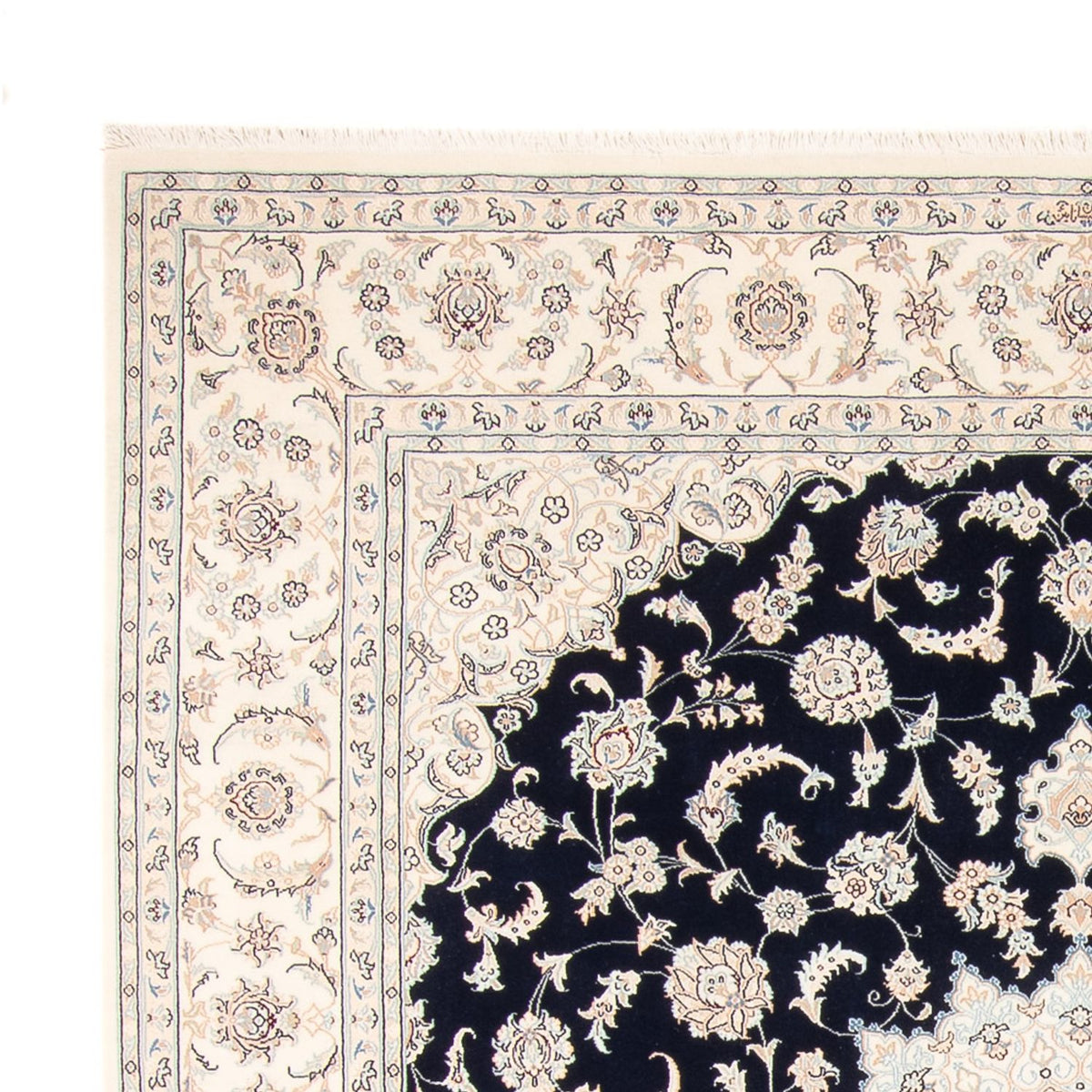 Perser Rug - Nain - 261 x 223 cm - dark blue