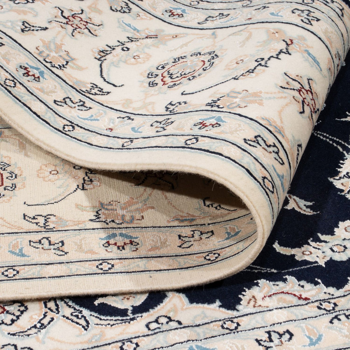 Perser Rug - Nain - 261 x 223 cm - dark blue