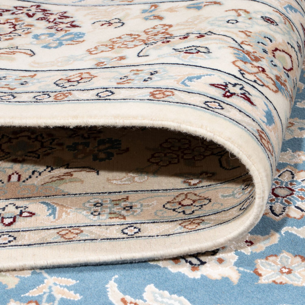 Perser Rug - Nain - 304 x 198 cm - light blue