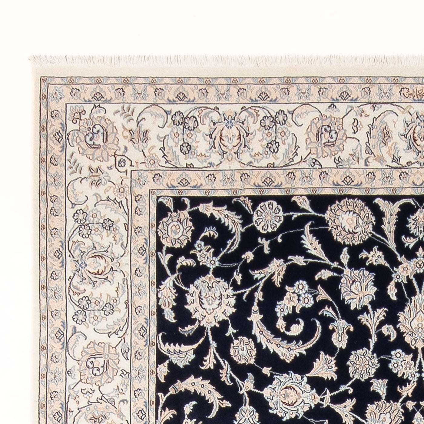 Perser Rug - Nain - Premium - 294 x 198 cm - dark blue