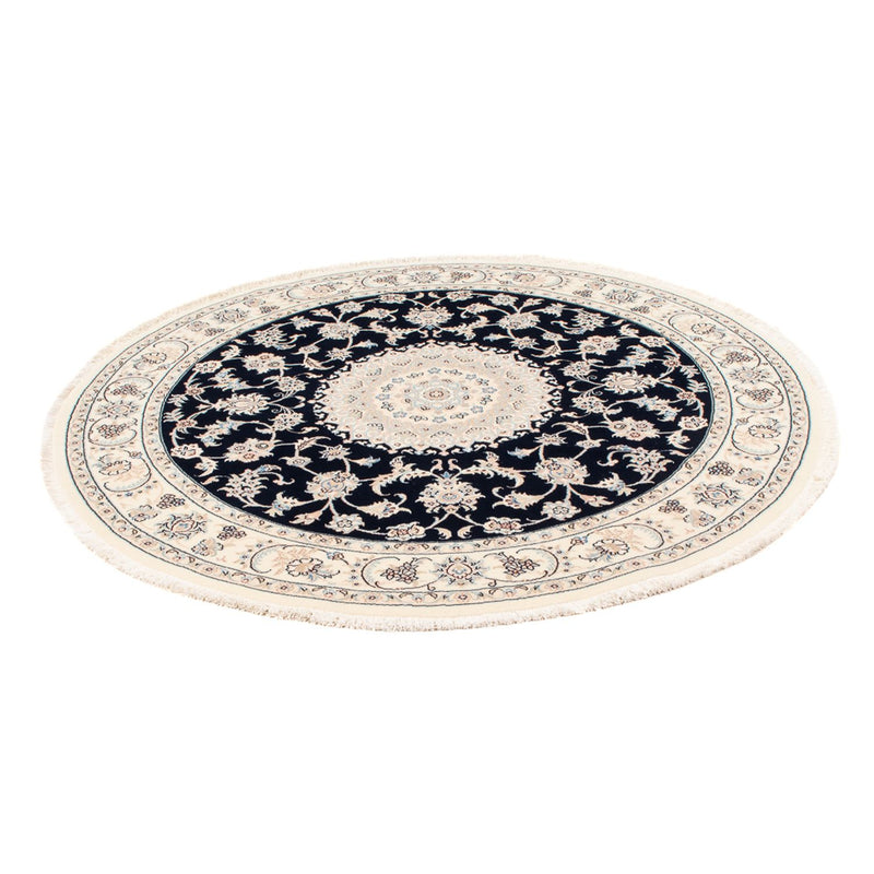 Perser Rug - Nain - Premium round  - 150 x 150 cm - dark blue