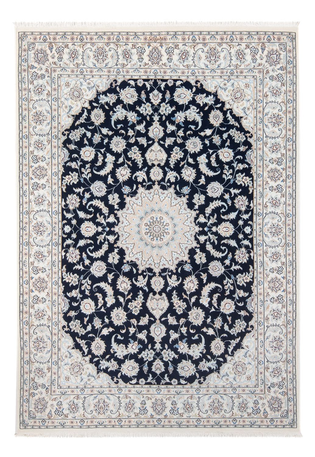 Perser Rug - Nain - Premium - 207 x 146 cm - dark blue