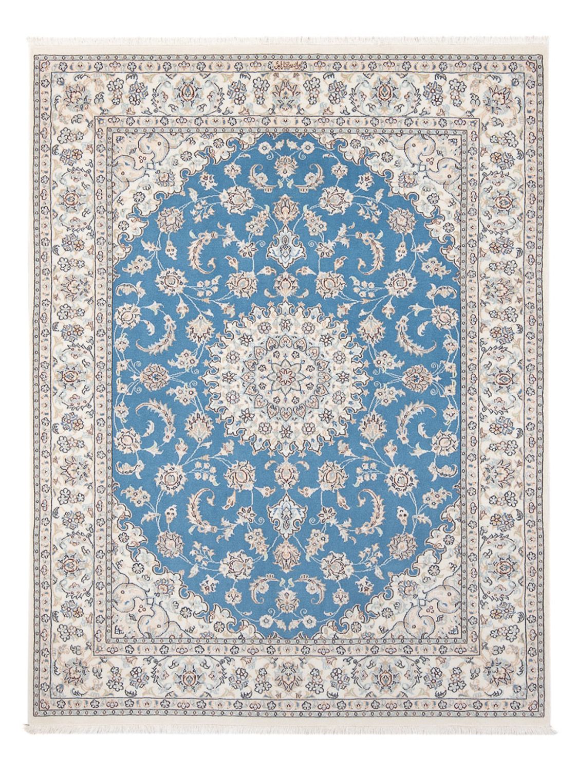Perser Rug - Nain - Premium - 206 x 147 cm - blue