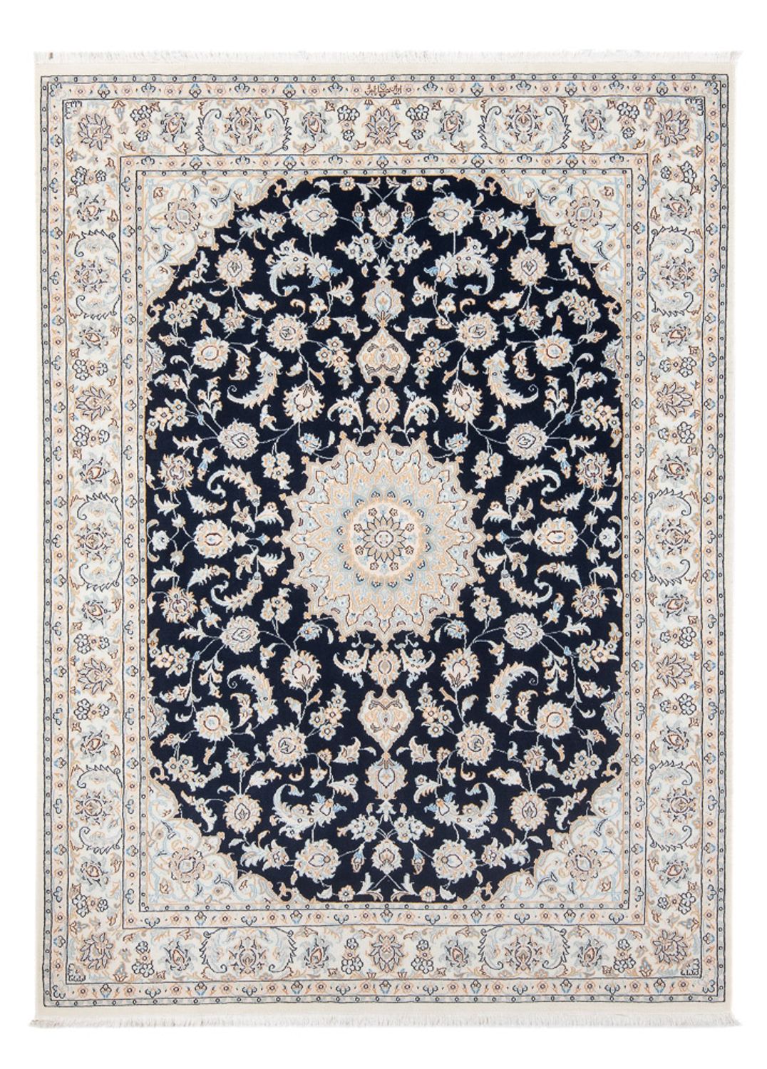 Perser Rug - Nain - Premium - 205 x 148 cm - dark blue