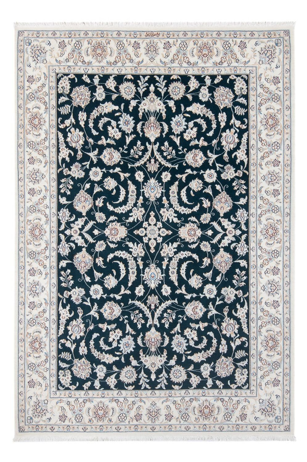 Perser Rug - Nain - Premium - 210 x 148 cm - dark blue