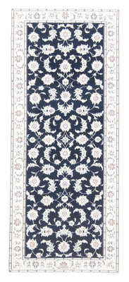 Runner Perser Rug - Nain - Royal - 194 x 82 cm - dark blue