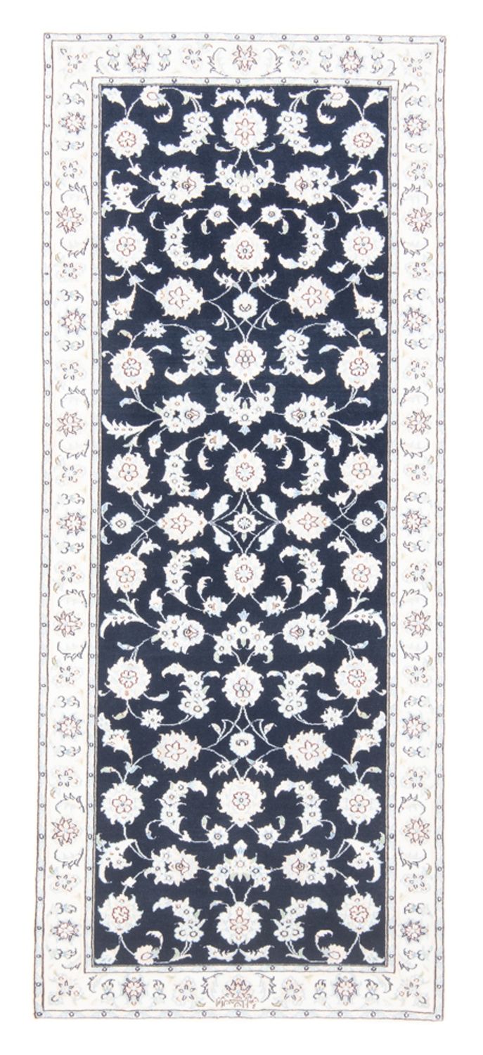Runner Perser Rug - Nain - Royal - 194 x 82 cm - dark blue