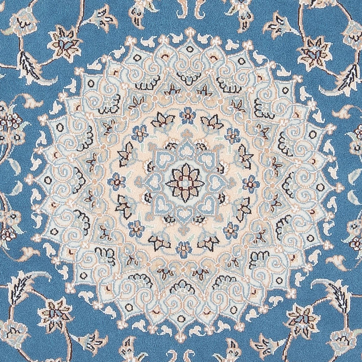 Perser Rug - Nain - Premium round  - 152 x 150 cm - blue