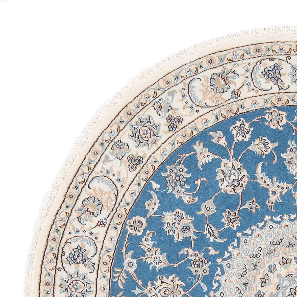Perser Rug - Nain - Premium round  - 152 x 150 cm - blue