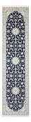 Runner Perser Rug - Nain - Premium - 296 x 80 cm - dark blue