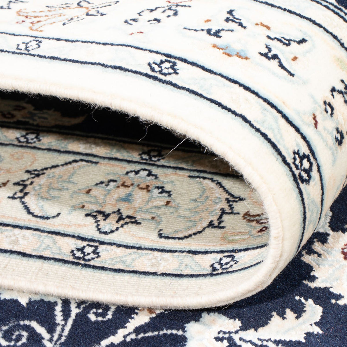 Runner Perser Rug - Nain - Premium - 296 x 80 cm - dark blue