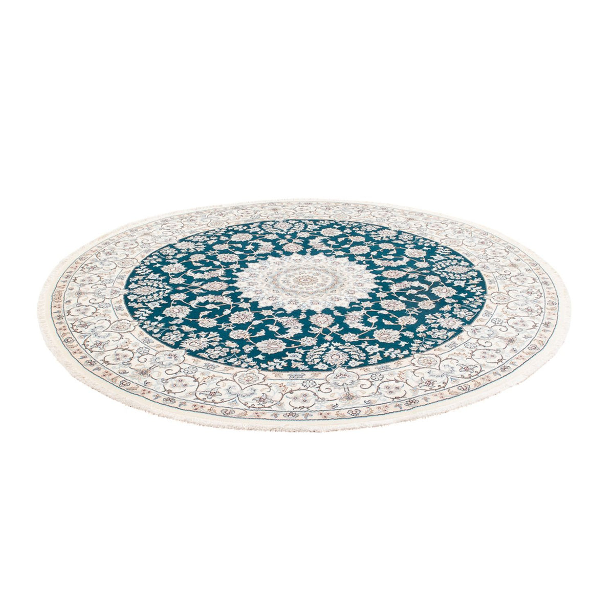 Perser Rug - Nain round  - 200 x 200 cm - petrol blue