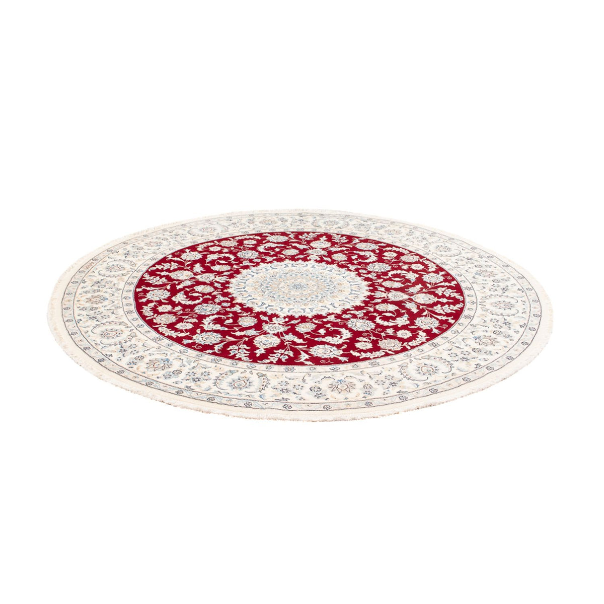 Perser Rug - Nain round  - 200 x 200 cm - red