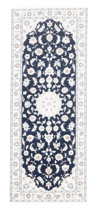 Runner Perser Rug - Nain - Royal - 197 x 80 cm - dark blue