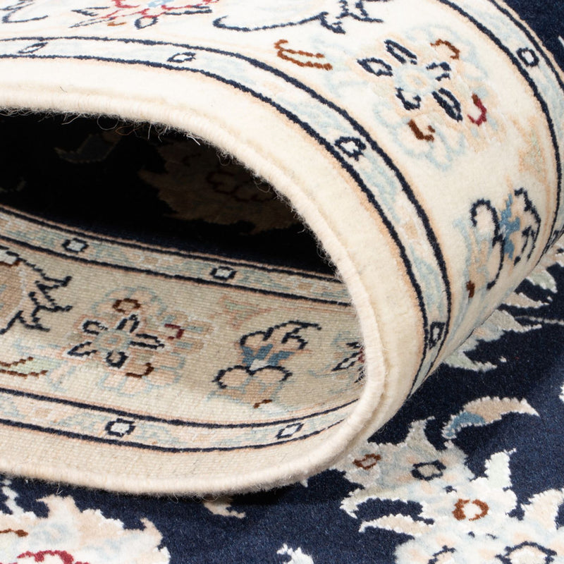 Runner Perser Rug - Nain - Royal - 197 x 80 cm - dark blue