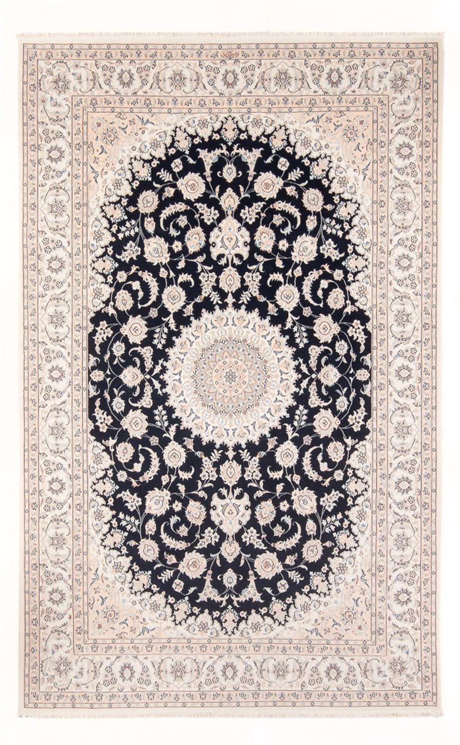 Perser Rug - Nain - Premium - 298 x 197 cm - dark blue