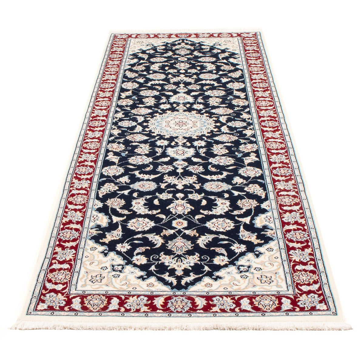 Runner Perser Rug - Nain - Premium - 250 x 78 cm - dark blue