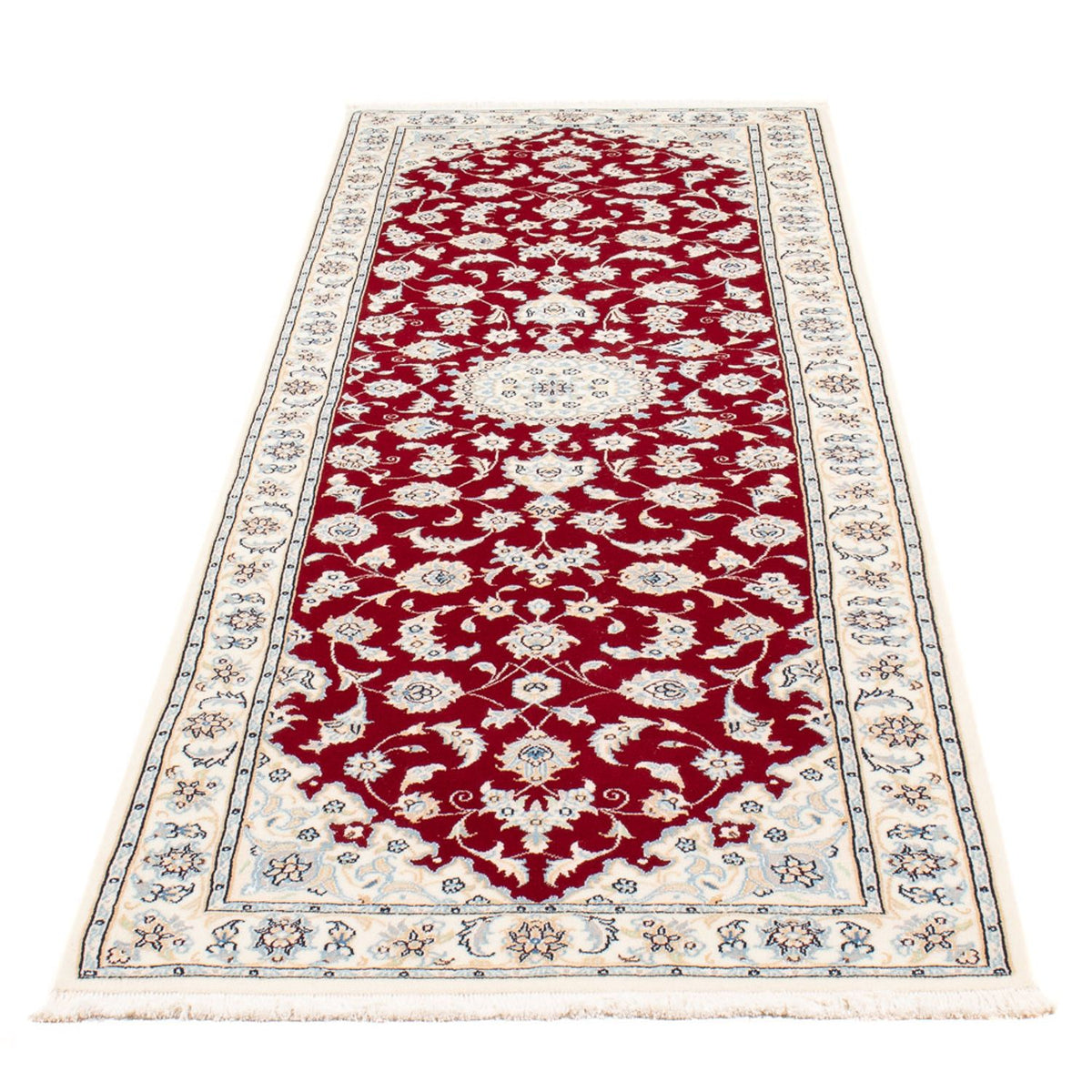 Runner Perser Rug - Nain - Premium - 248 x 80 cm - red