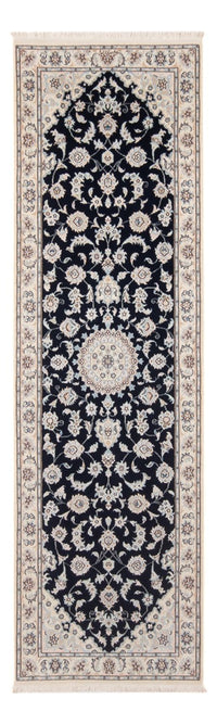 Runner Perser Rug - Nain - Premium - 253 x 81 cm - dark blue