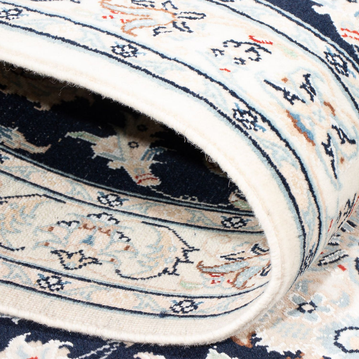 Runner Perser Rug - Nain - Premium - 306 x 81 cm - dark blue