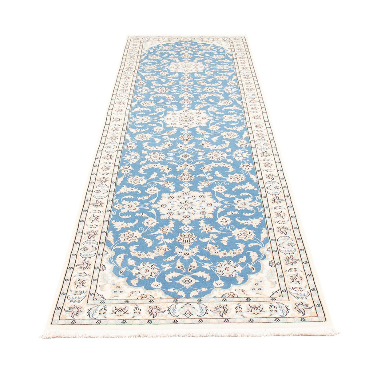 Runner Perser Rug - Nain - Premium - 300 x 80 cm - blue