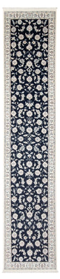 Runner Perser Rug - Nain - Premium - 394 x 92 cm - dark blue