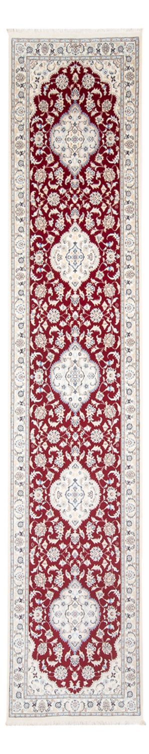 Runner Perser Rug - Nain - Premium - 382 x 89 cm - red