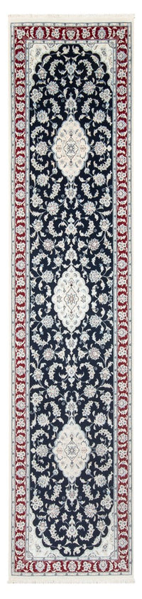 Runner Perser Rug - Nain - Premium - 347 x 87 cm - dark blue
