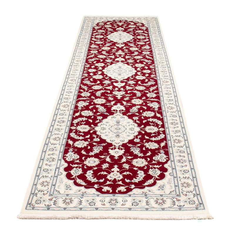 Runner Perser Rug - Nain - Premium - 352 x 85 cm - red