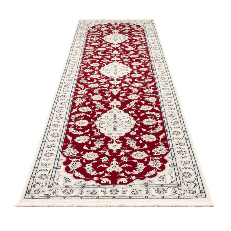 Runner Perser Rug - Nain - Premium - 347 x 87 cm - red