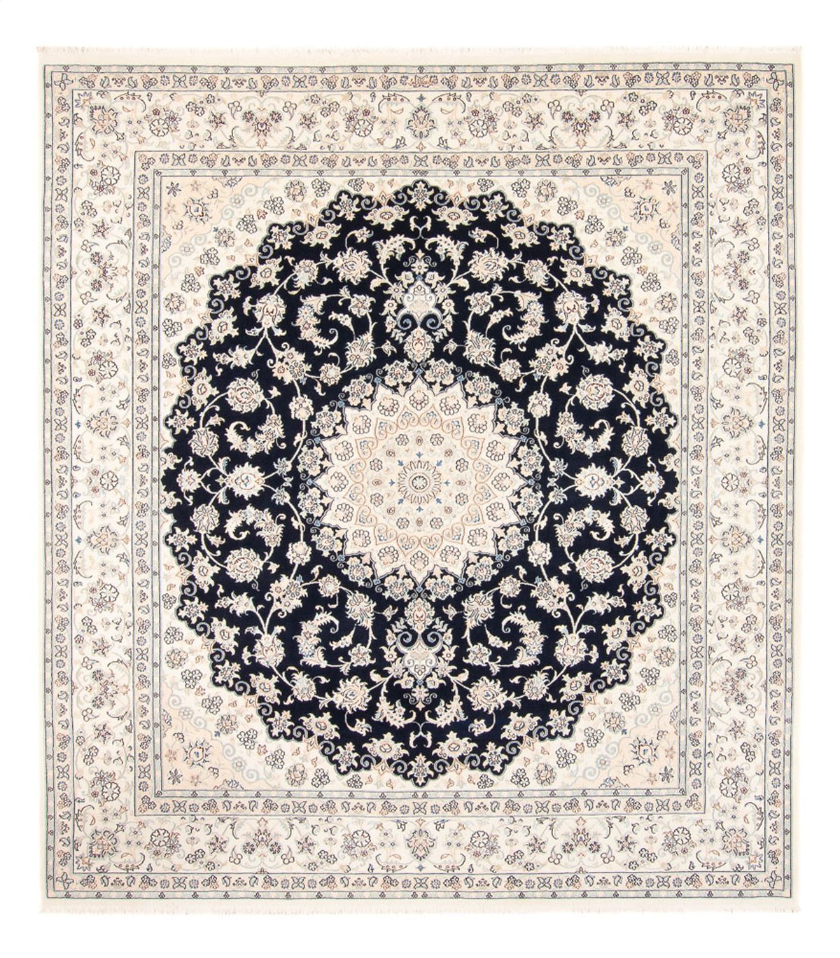 Perser Rug - Nain - 263 x 225 cm - dark blue
