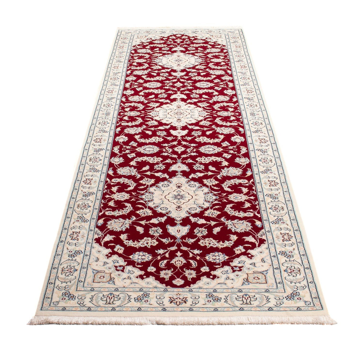 Runner Perser Rug - Nain - Premium - 292 x 80 cm - red