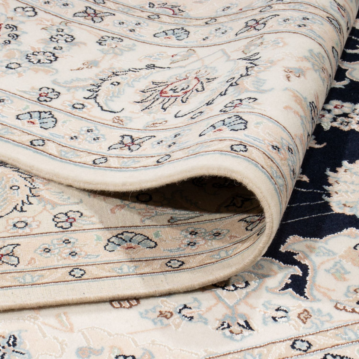 Perser Rug - Nain - 266 x 248 cm - dark blue