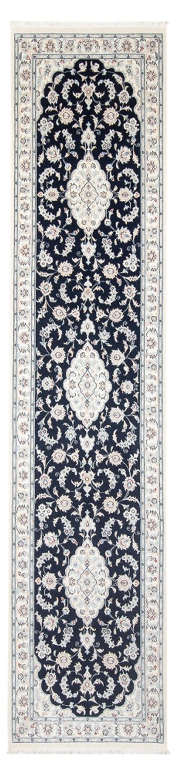 Runner Perser Rug - Nain - Premium - 346 x 88 cm - dark blue