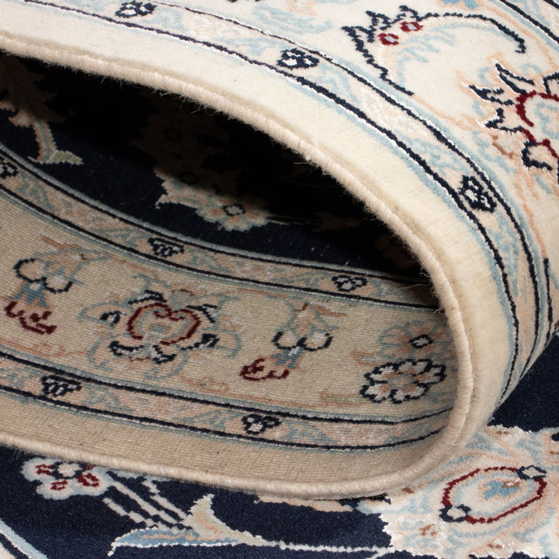 Runner Perser Rug - Nain - Premium - 346 x 88 cm - dark blue