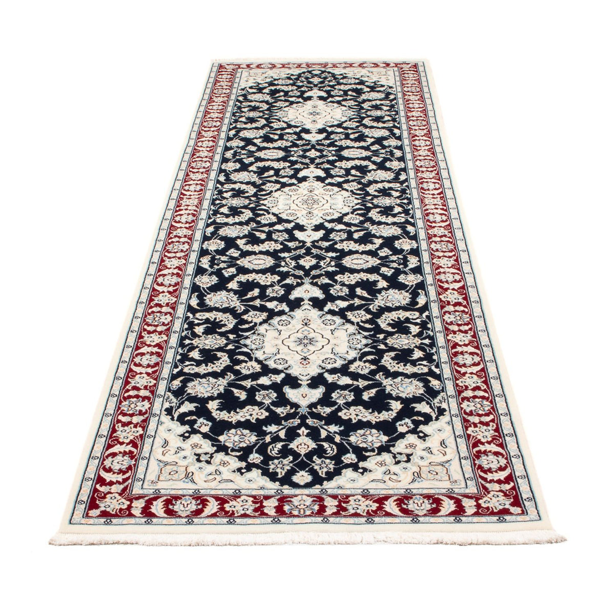 Runner Perser Rug - Nain - Premium - 292 x 80 cm - dark blue