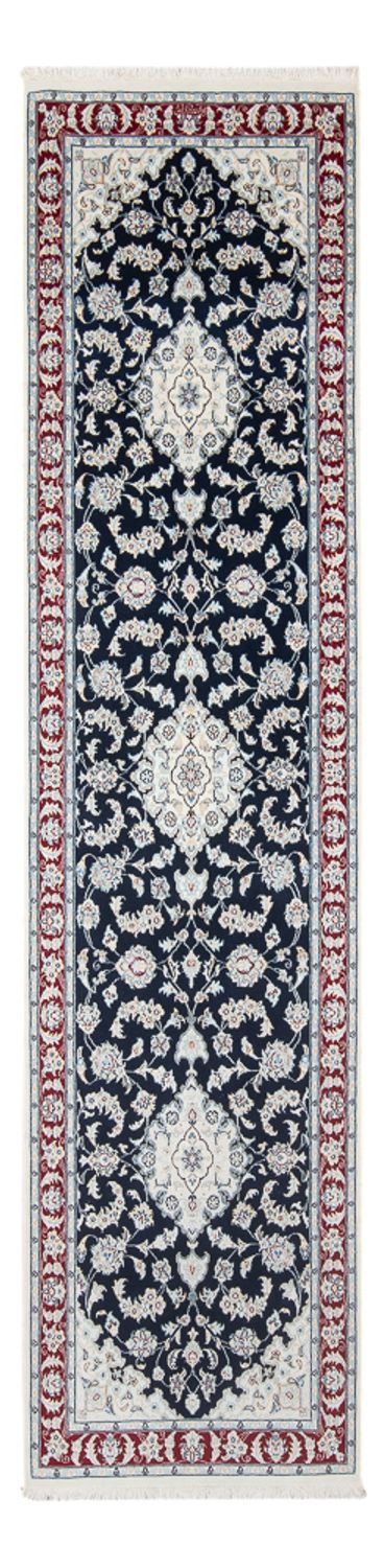 Runner Perser Rug - Nain - Premium - 292 x 80 cm - dark blue