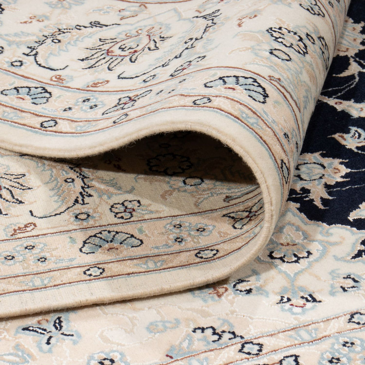 Perser Rug - Nain square  - 246 x 242 cm - dark blue