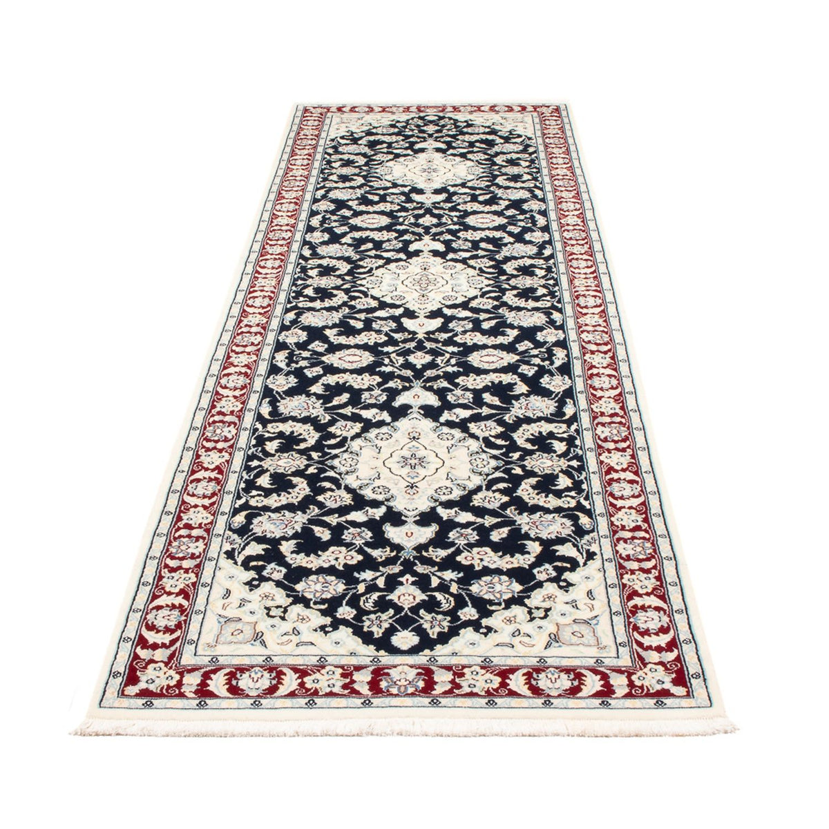 Runner Perser Rug - Nain - Premium - 295 x 81 cm - dark blue