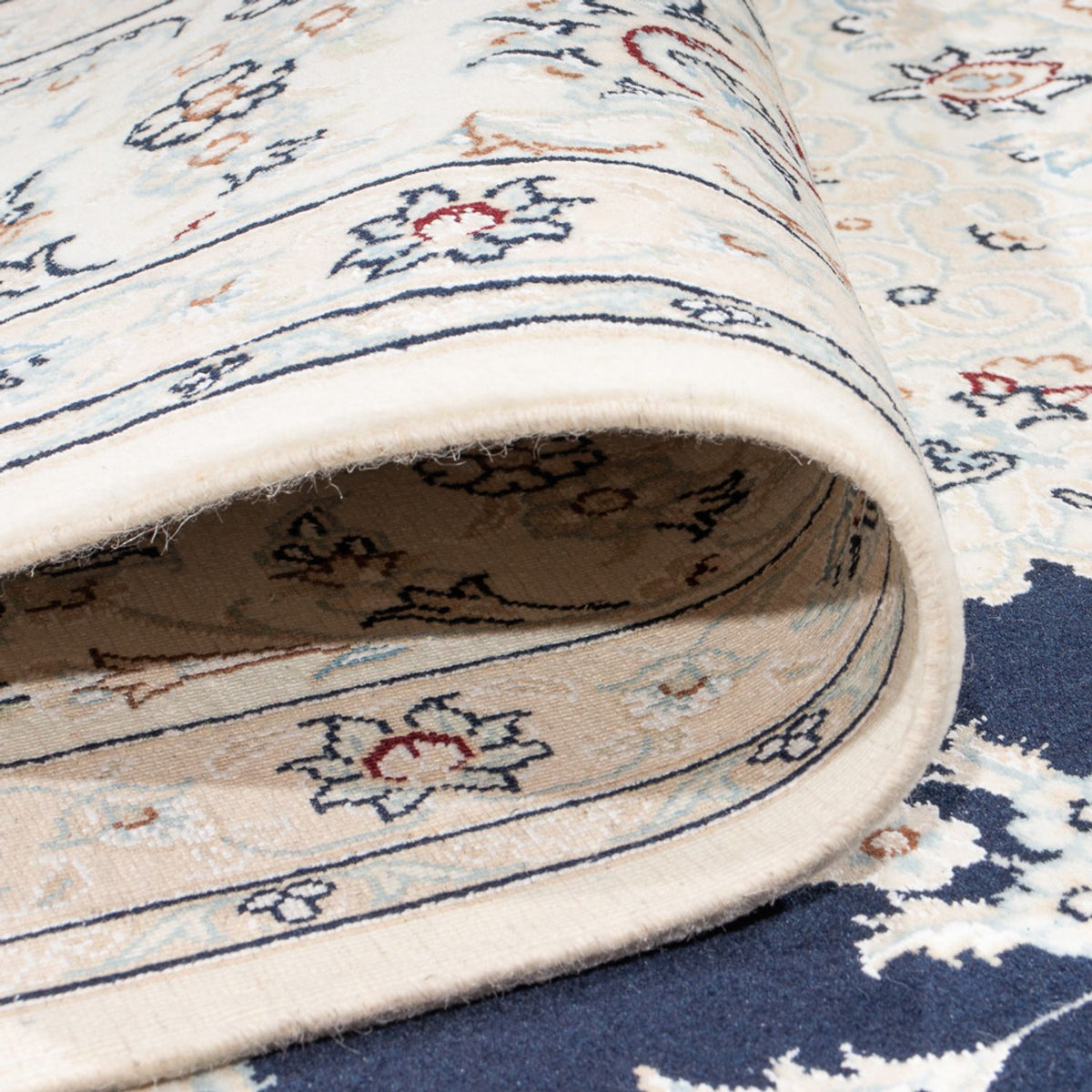 Perser Rug - Nain - Premium - 346 x 244 cm - dark blue