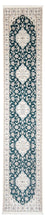 Runner Perser Rug - Nain - Premium - 397 x 88 cm - dark blue