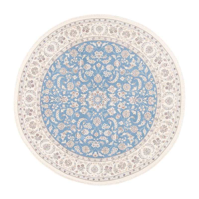 Perser Rug - Nain round  - 200 x 200 cm - light blue