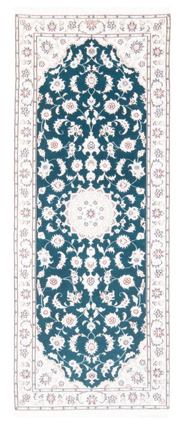 Runner Perser Rug - Nain - Royal - 200 x 81 cm - green